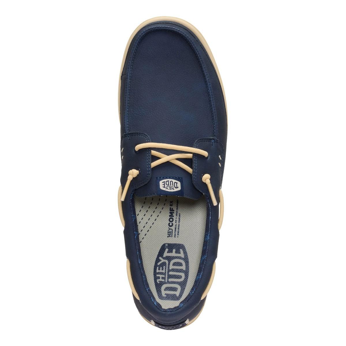 Hey Dude mocassini Harbor Lo Classic in ecopelle blu 45139 4ZQ HEY DUDE