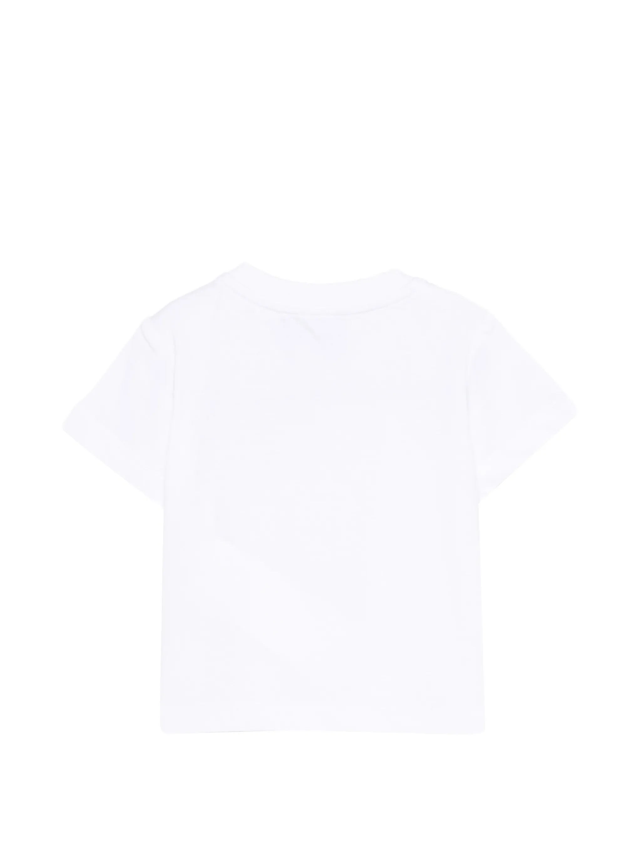 Moschino T-shirt neonato con patch orsetto bianco MVM047-LAA24 10101 MOSCHINO