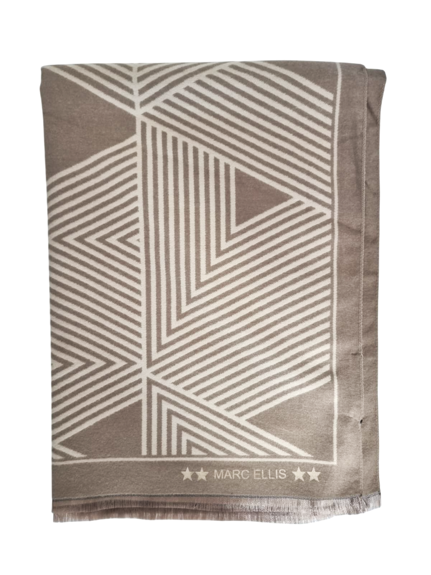 Marc Ellis sciarpa donna in fantasia tortora panna MES-231 TAUPE MARC ELLIS