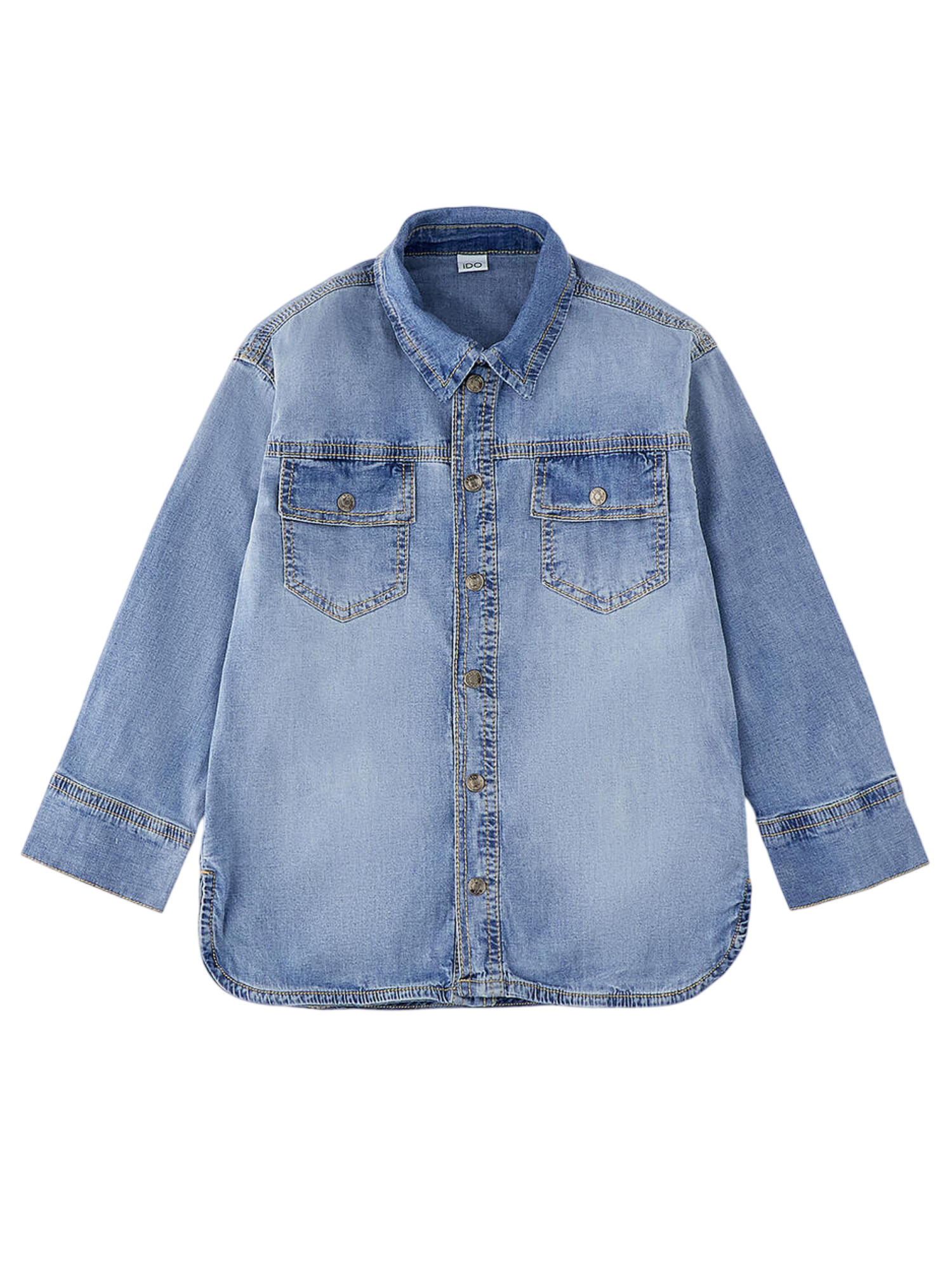 iDo camicia di jeans bambino lavaggio medio 4G235 7300 iDO