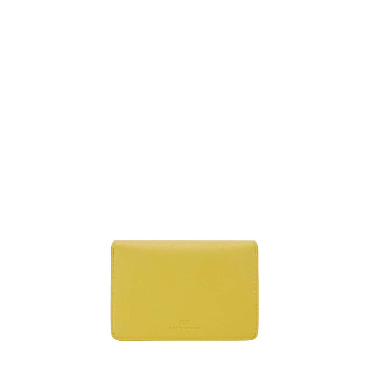 Elisabetta Franchi borsa a tracolla in ecopelle martellata gialla BS39A61 EV4 ELISABETTA FRANCHI