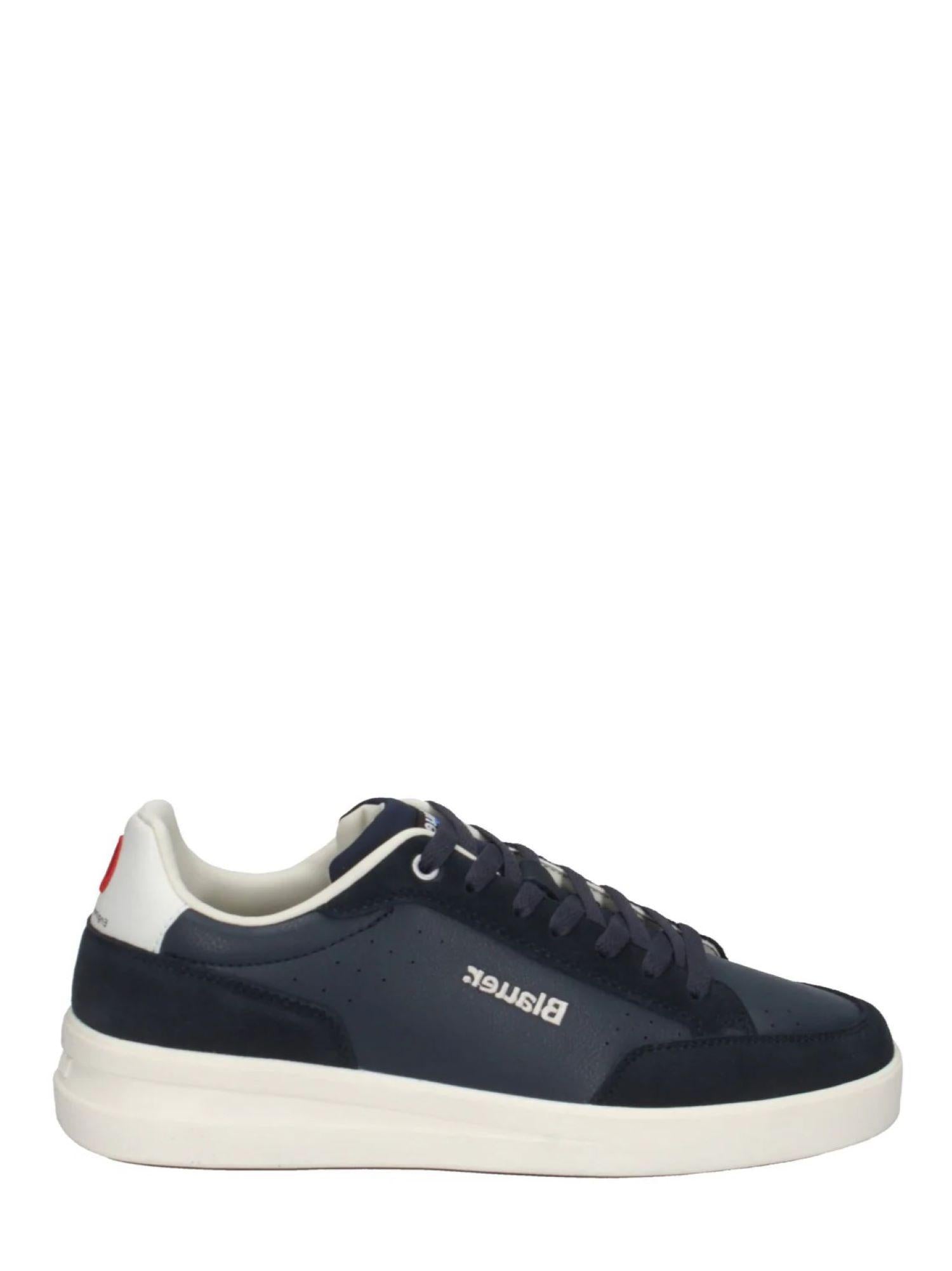 Blauer sneakers uomo Kyoto in pelle e suede blu S6KYOTO01-LES NVY BLAUER