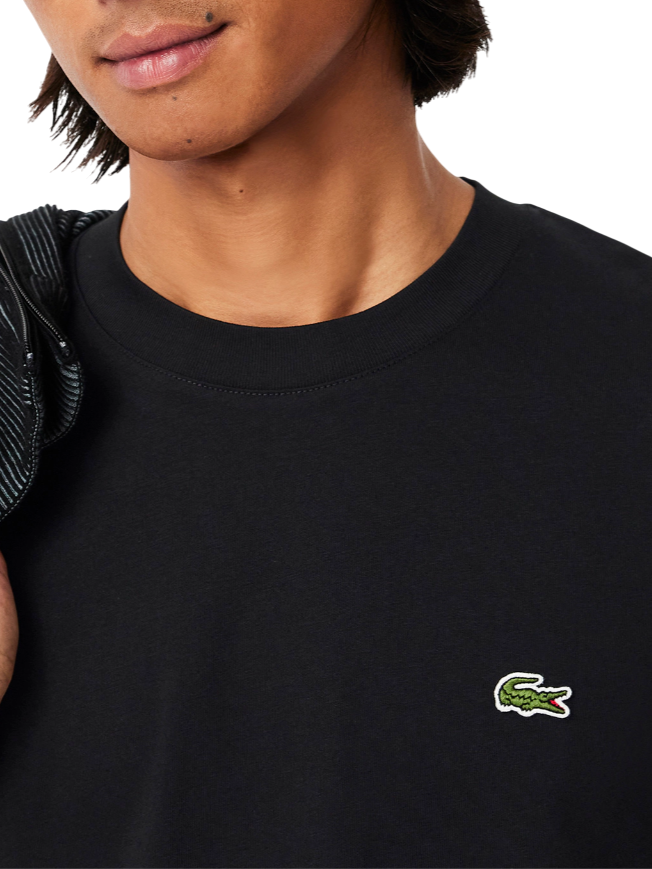 Lacoste T-shirt manica corta con cotone nero TH7318 031 LACOSTE