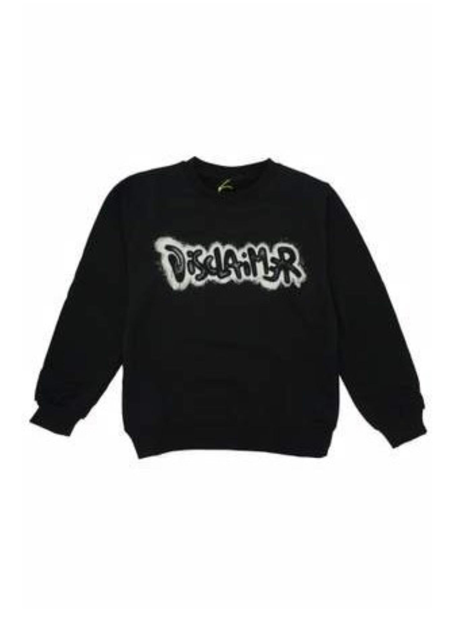 Disclaimer felpa bambino con logo nero 58617 NERO DISCLAIMER