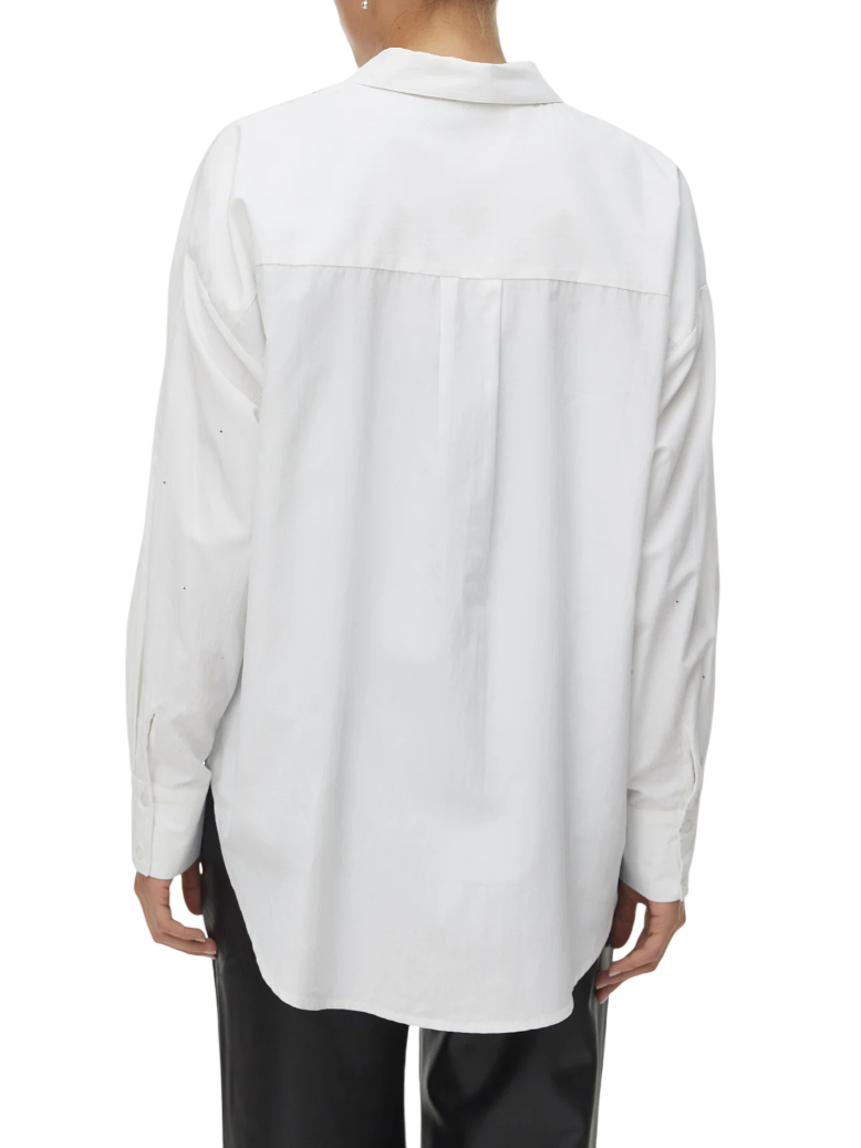 Vero Moda camicia manica lunga con strass bianco 10337791 BRIGHT WHITE-RHINESTONE SILVER VERO MODA