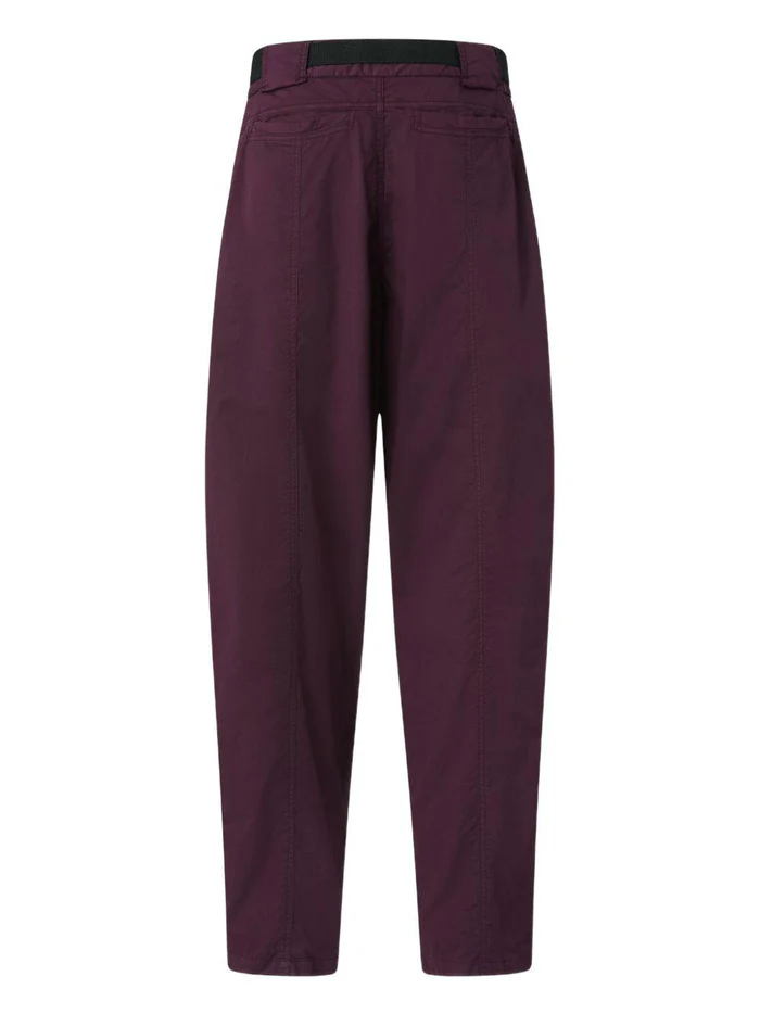 Pinko pantaloni Yann egg fit con cintura viola 105139-A2L8 R62 PINKO