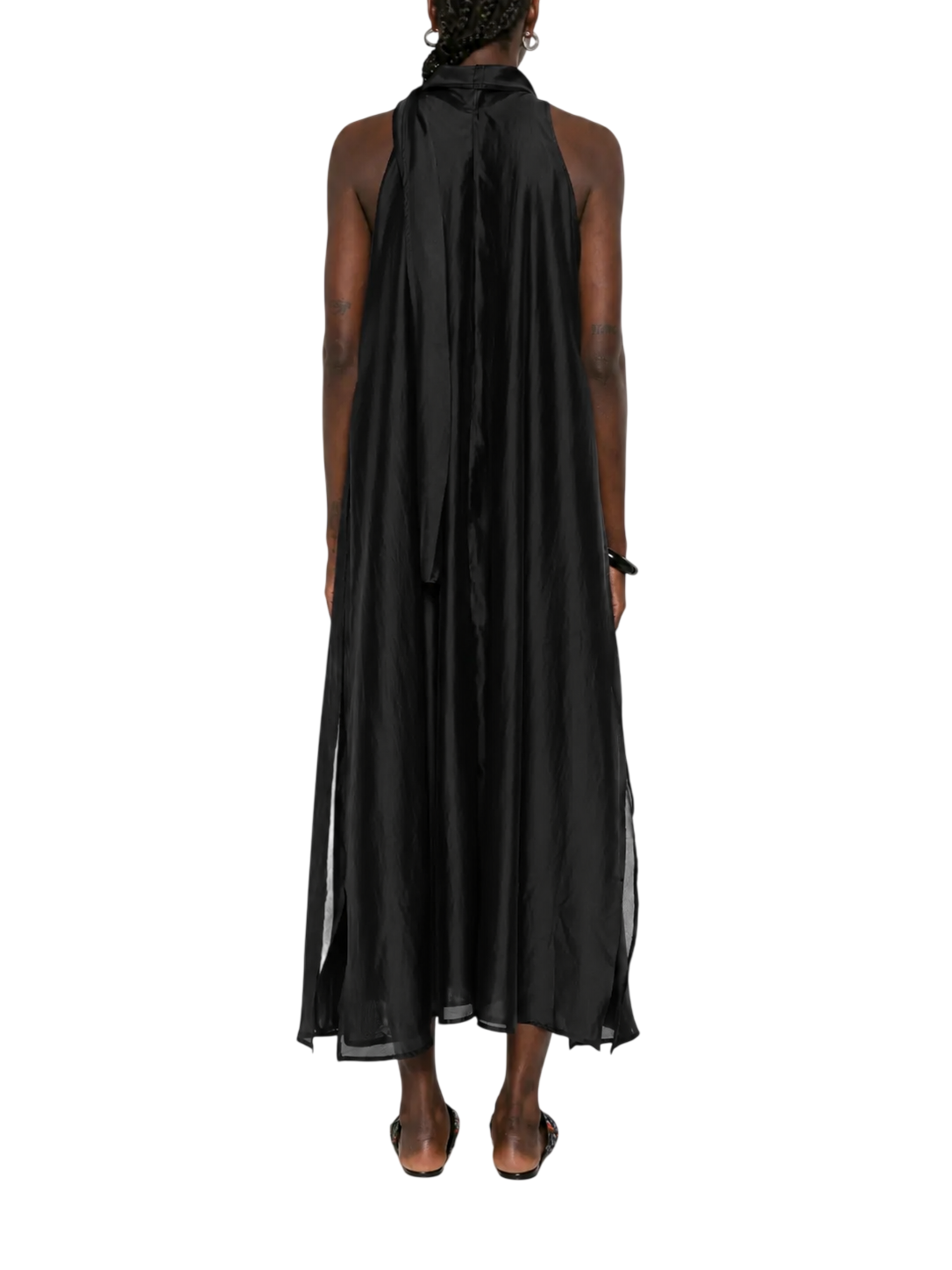 Jc Sophie abito lungo Lovely all'americana con fusciacca nero L3061 BLACK JC SOPHIE