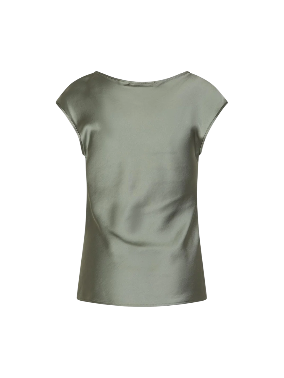 Sandro Ferrone blusa satin manica corta verde S7XBEMIRACCO ARGILLA Sandro FERRONE