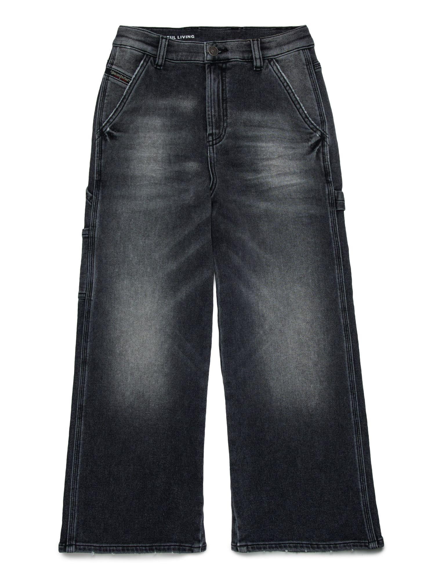 Diesel jeans bambina gamba larga lavaggio grigio J02511-KXBRJ K02 DIESEL