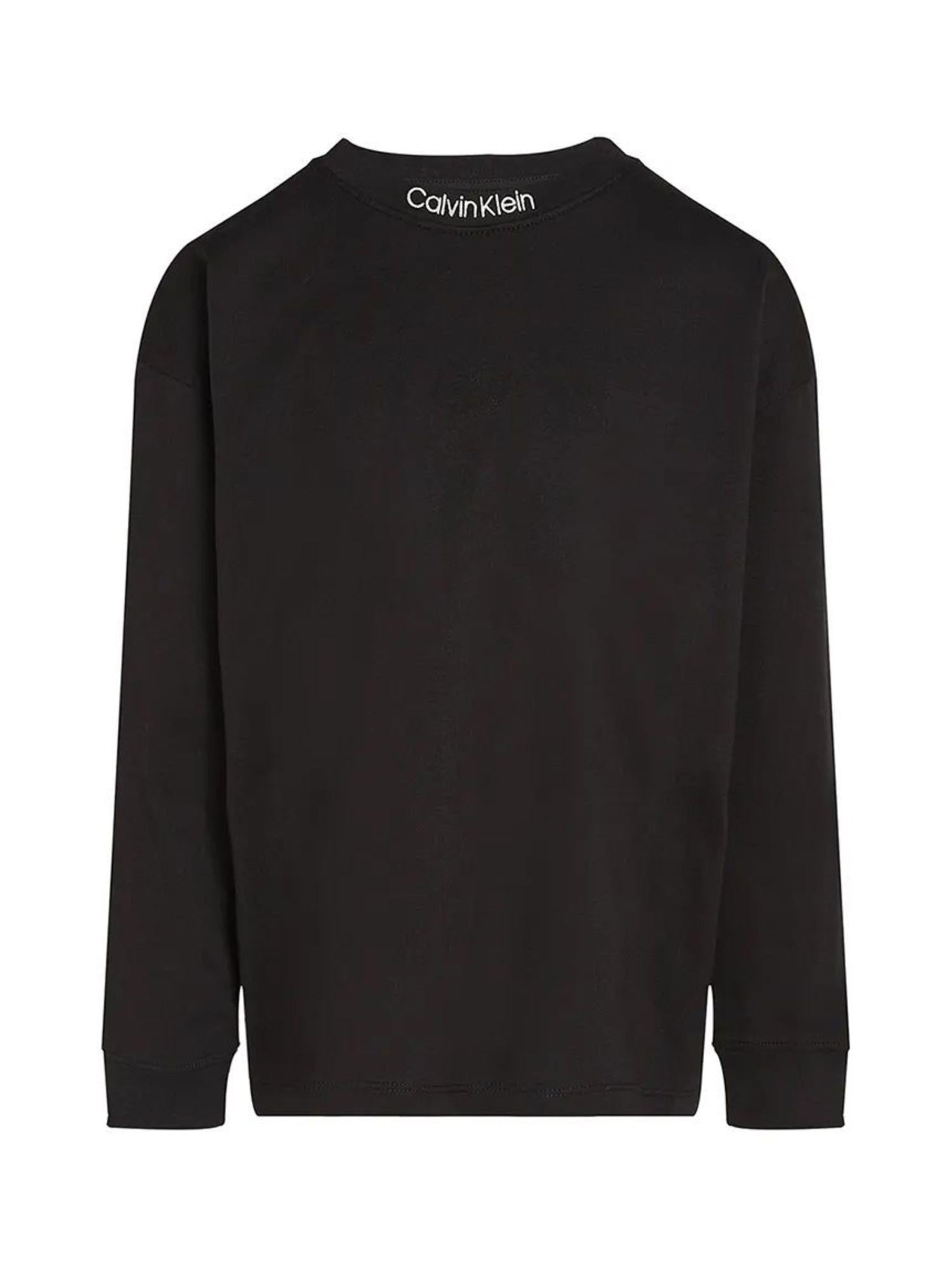 Calvin Klein Jeans T-shirt manica lunga taglio relaxed nero IB0IB02354 BEH Calvin Klein Jeans