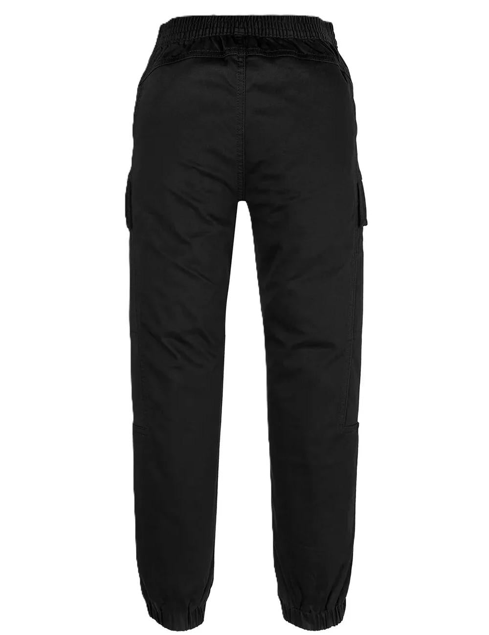 Calvin Klein Jeans pantaloni cargo con logo ricamato nero IB0IB02270 BEH Calvin Klein Jeans