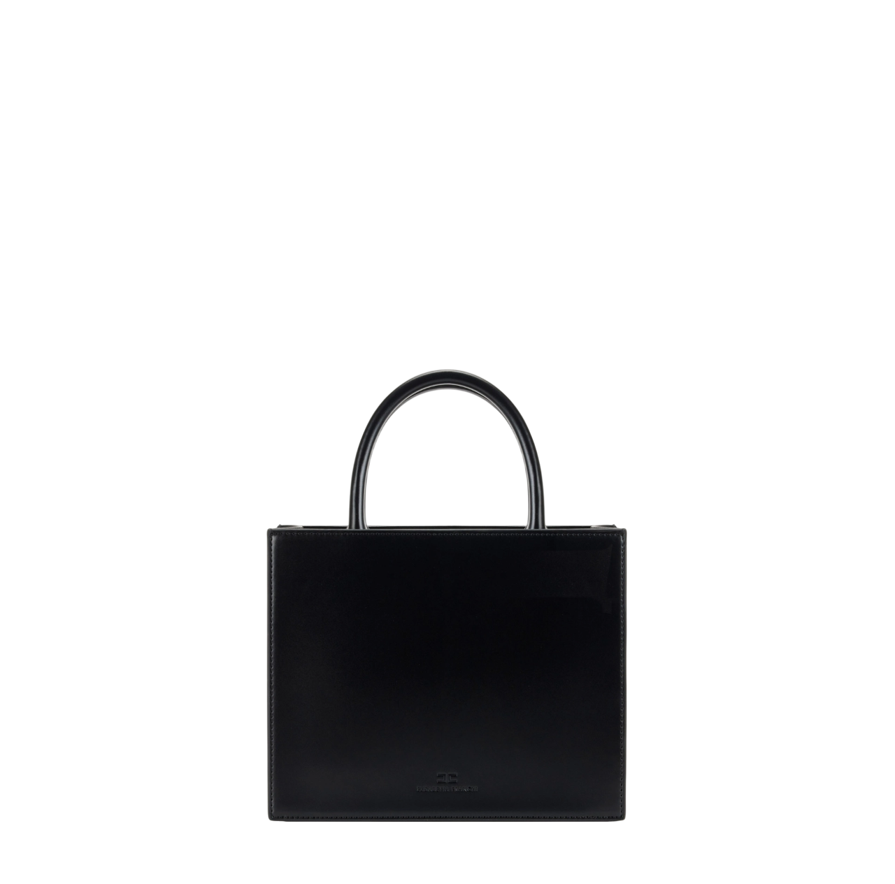 Elisabetta Franchi borsa tote piccola con logo nero BS33A56E3 110 ELISABETTA FRANCHI