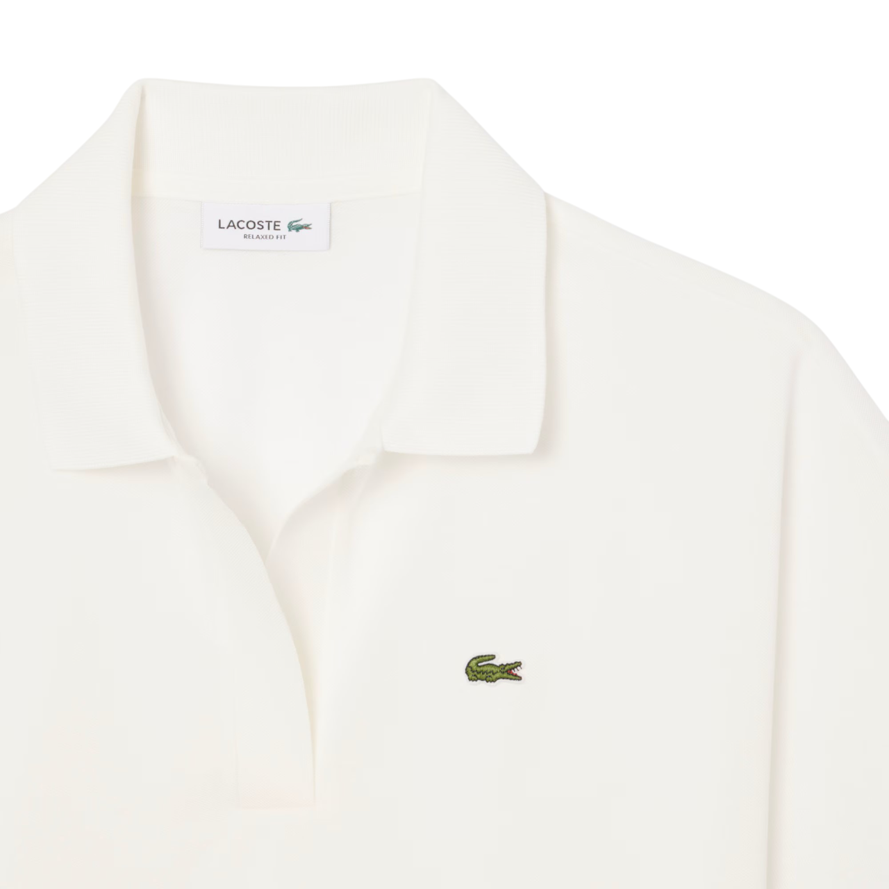Lacoste polo manica corta donna in piquè avorio PF1123 70V LACOSTE