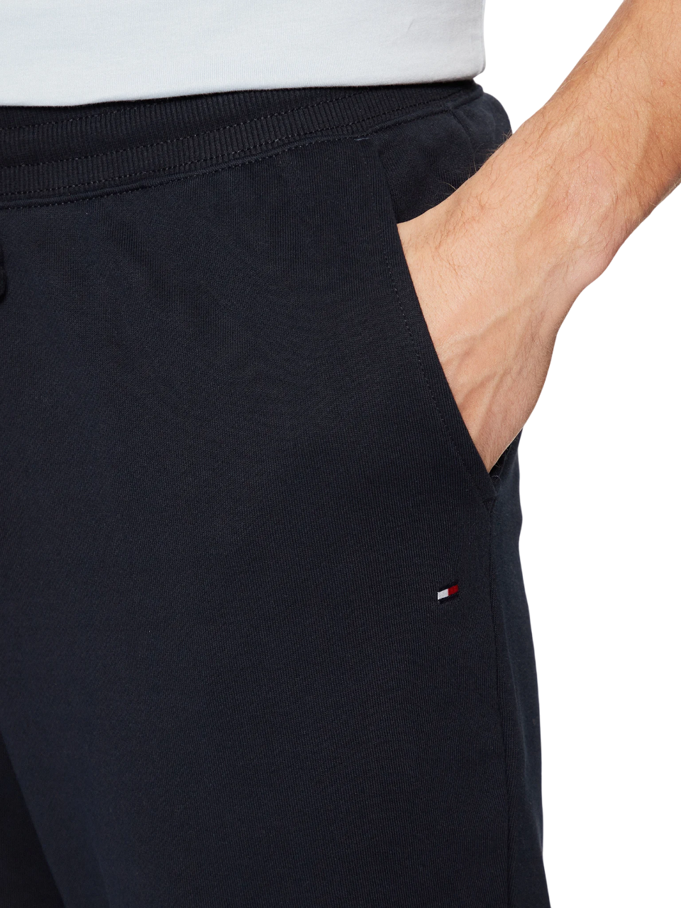 Tommy Hilfiger pantaloni joggers con polsini blu MW0MW37236 DW5 Tommy Hilfiger