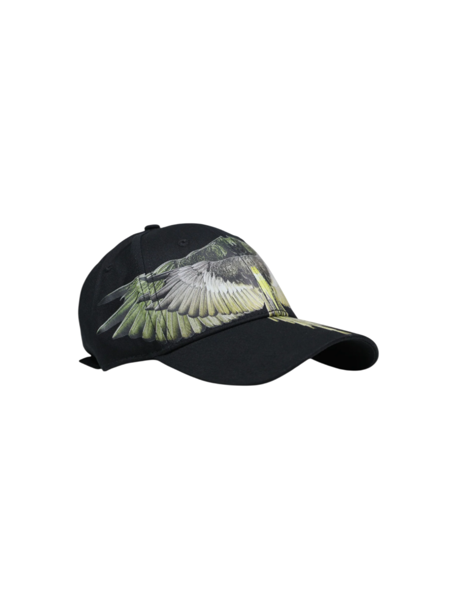 County of Milan cappello con visiera stampa iconica nero COMAS260488 BLACK-YELLOW WINGS COUNTY OF MILAN