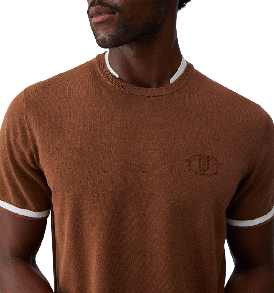 Liu Jo maglia manica corta uomo in cotone marrone QA6133MA71P 81124 LIU JO