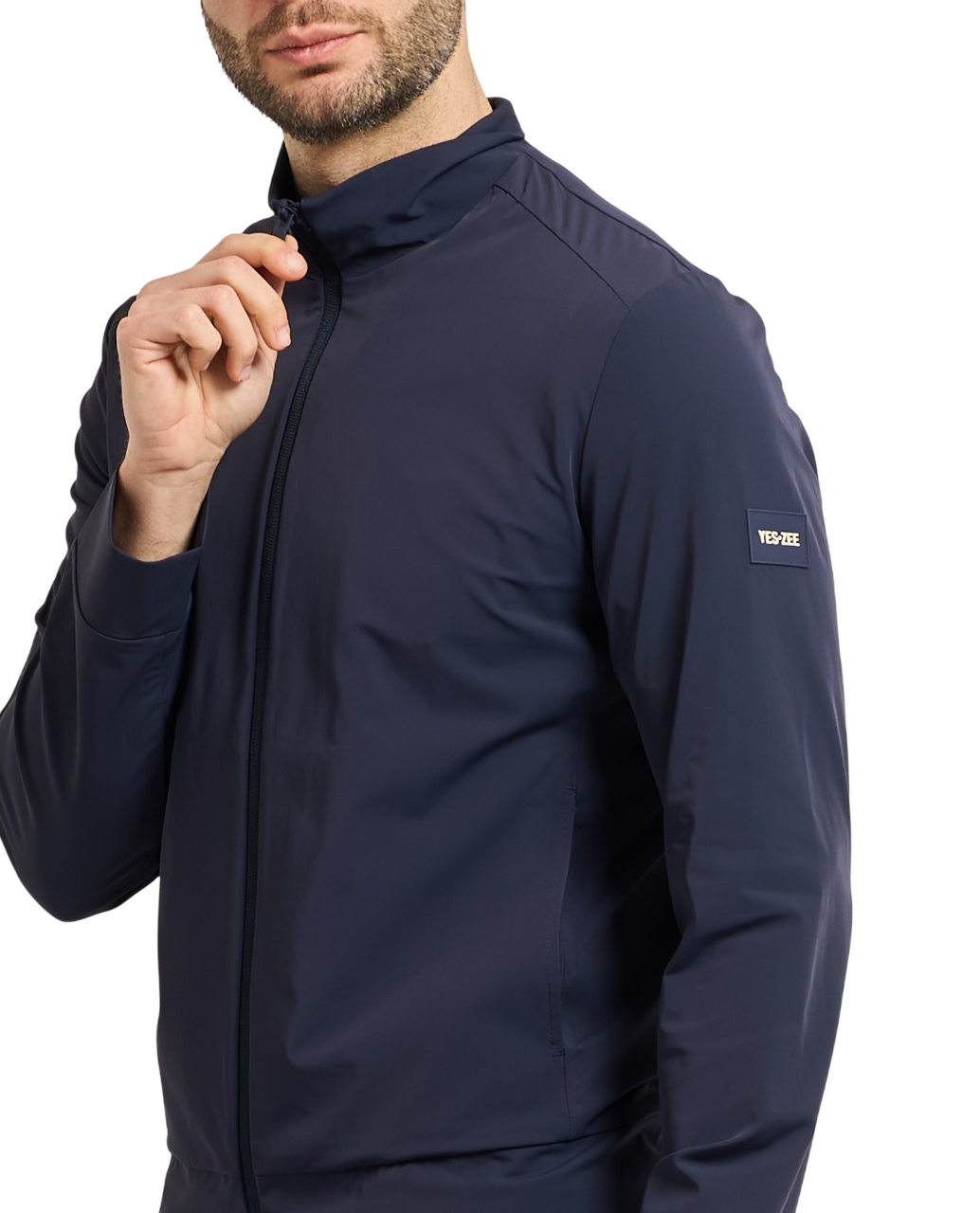 Yes Zee giubbino uomo in nylon blu J514-KQ00 0710 YES-ZEE