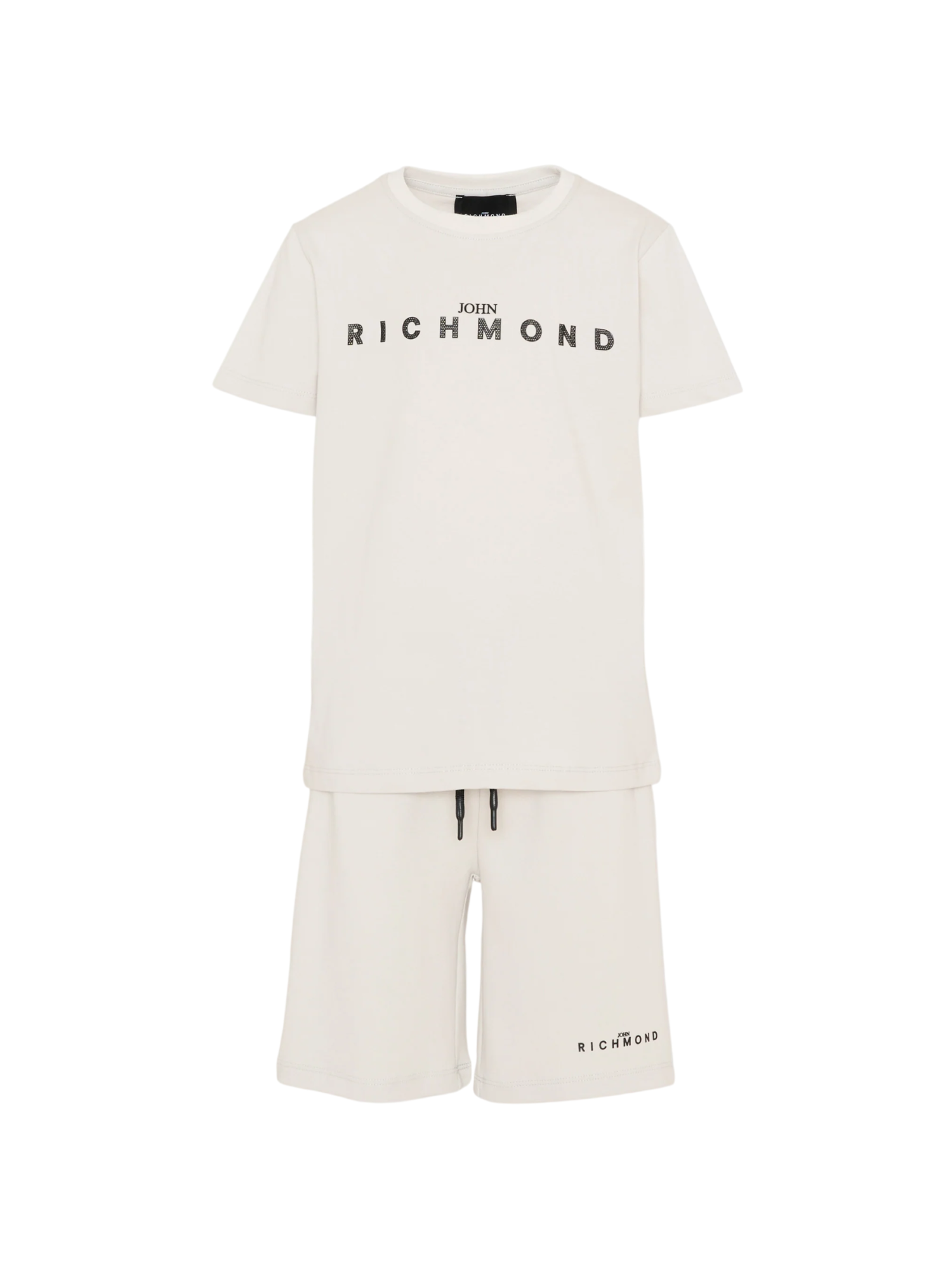 John Richmond completo bambino T-shirt e bermuda grigio chiaro RBP26018CJ BLUE VAPOR John RICHMOND