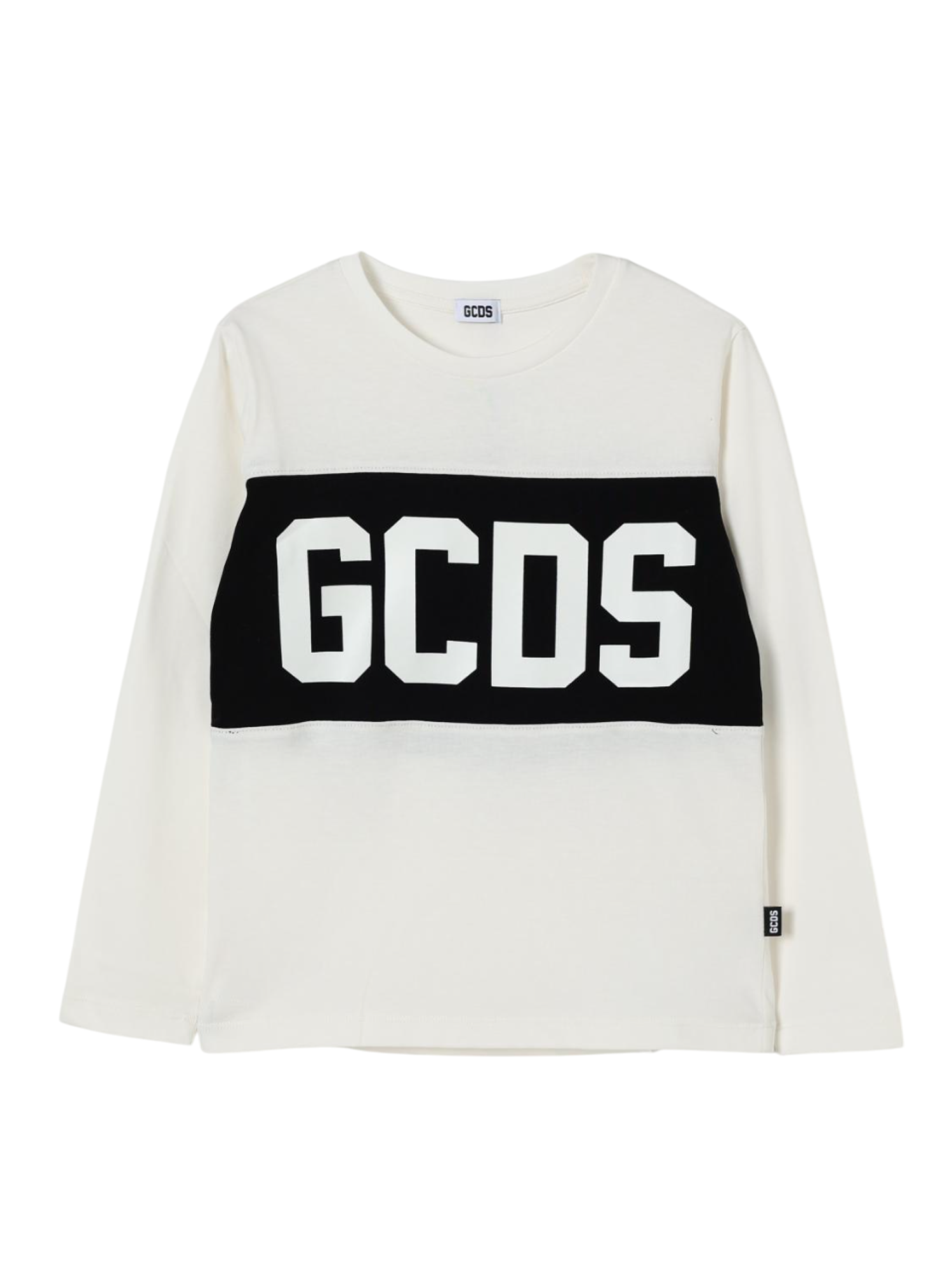 Gcds T-shirt manica lunga bambino bianco latte B2JU2214JF1 BONE GCDS