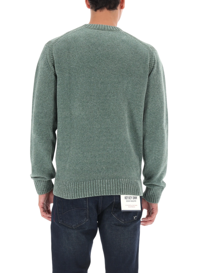 Liu Jo maglia uomo in ciniglia verde QF5079MA29P 76009 LIU JO