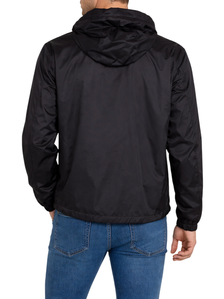 Blauer giubbino leggero antivento uomo con cappuccio Carruth nero 26SBLUC11071-007462 999 BLAUER