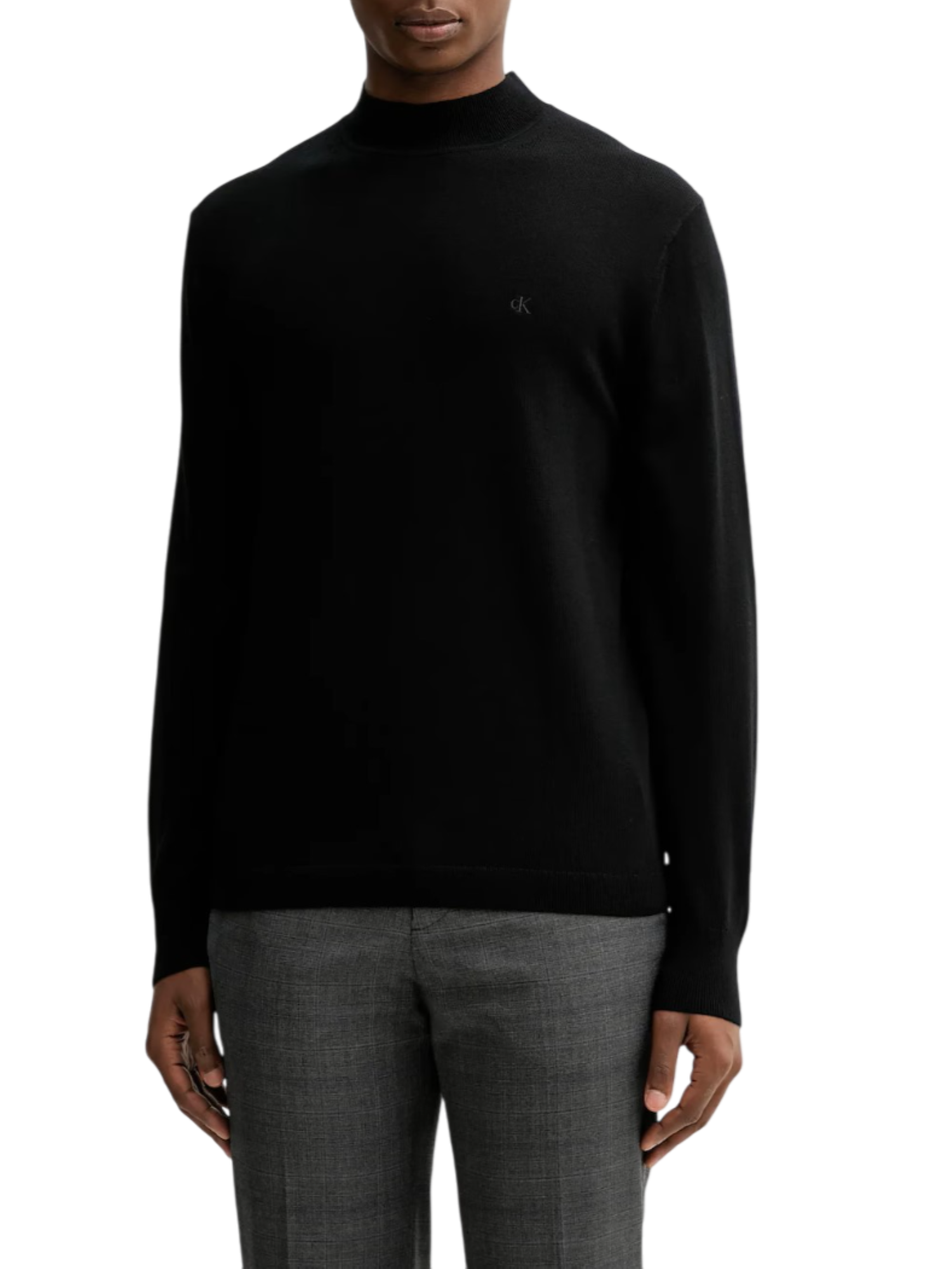 Calvin Klein maglia uomo in lana Merinos nero LV04LE309G UB1 Calvin Klein