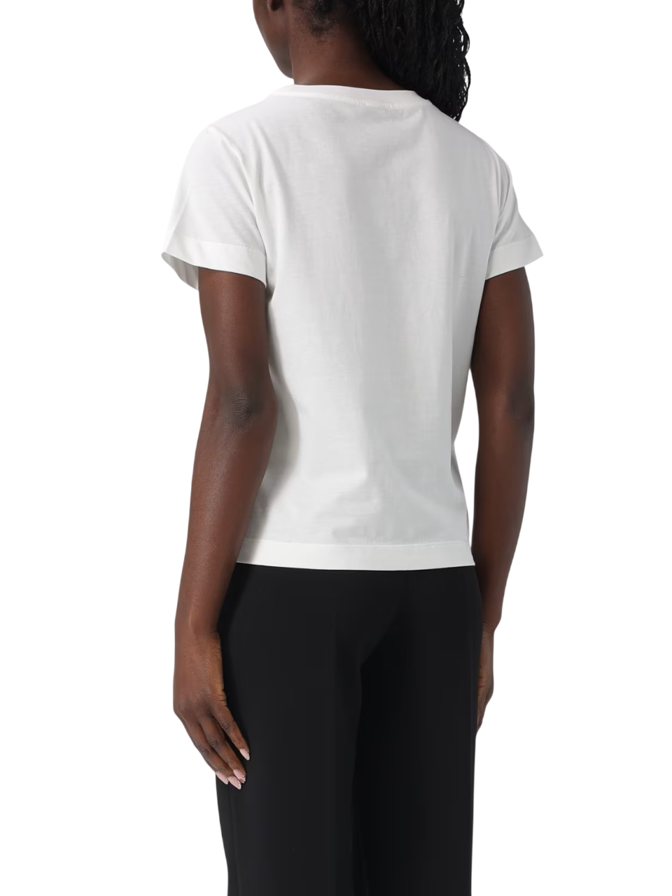 Pinko T-shirt manica corta Basico con logo bianco 100373-A34F Z05 PINKO
