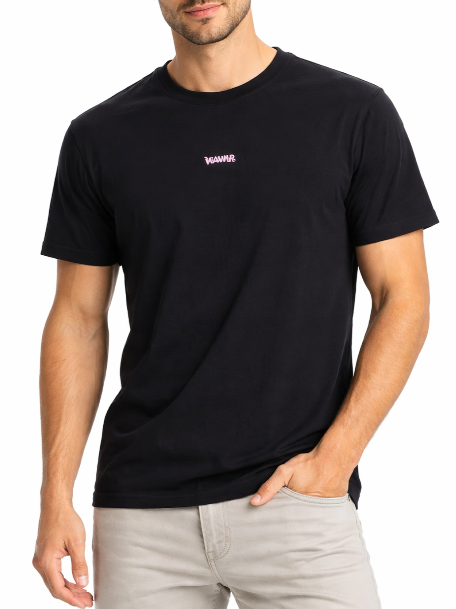 Disclaimer T-shirt uomo manica corta stampa logo nero 55544 NERO DISCLAIMER
