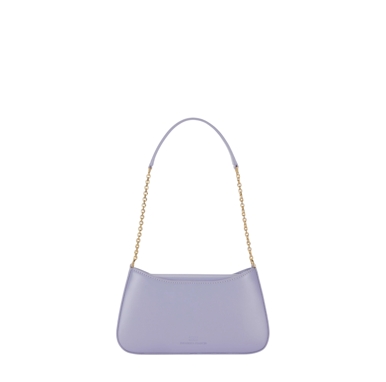Elisabetta Franchi borsa a spalla con logo iconico lilla BS93A61 EV7 ELISABETTA FRANCHI