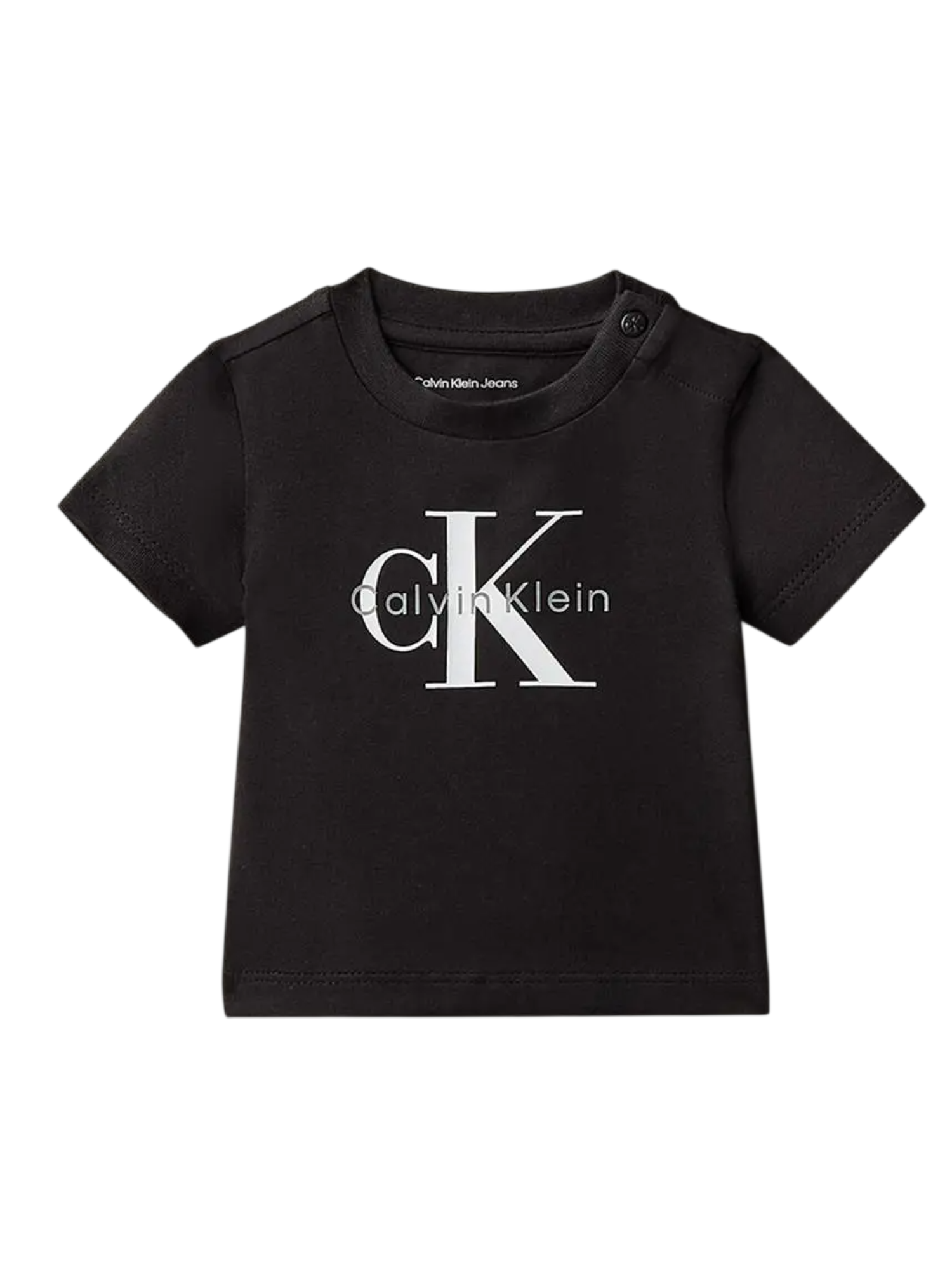 Calvin Klein Jeans T-shirt unisex neonato manica corta nero LVCKSJA47B BEH Calvin Klein Jeans