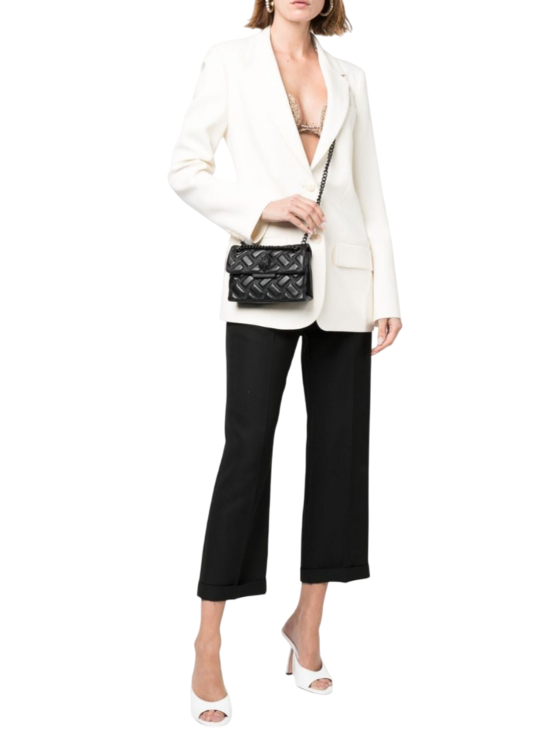 Kurt Geiger borsa a spalla Kensington in pelle trapuntata nero 7376600109 BLACK KURT GEIGER