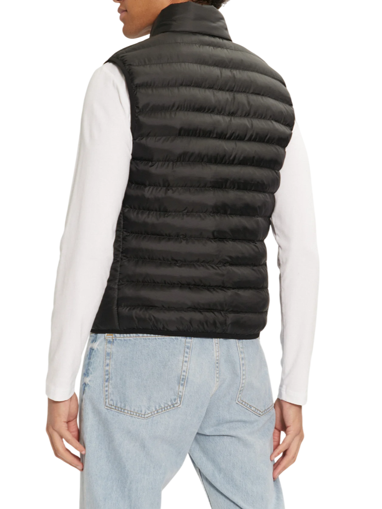 Lacoste gilet imbottito trapuntato uomo nero BH2886 031 LACOSTE