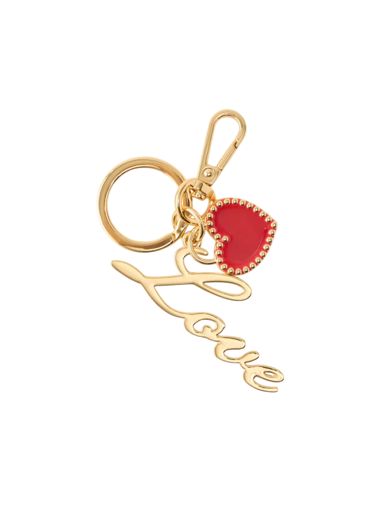Love Moschino portachiavi donna con cuore logato oro JC5406PP1O-L22 90C MOSCHINO LOVE
