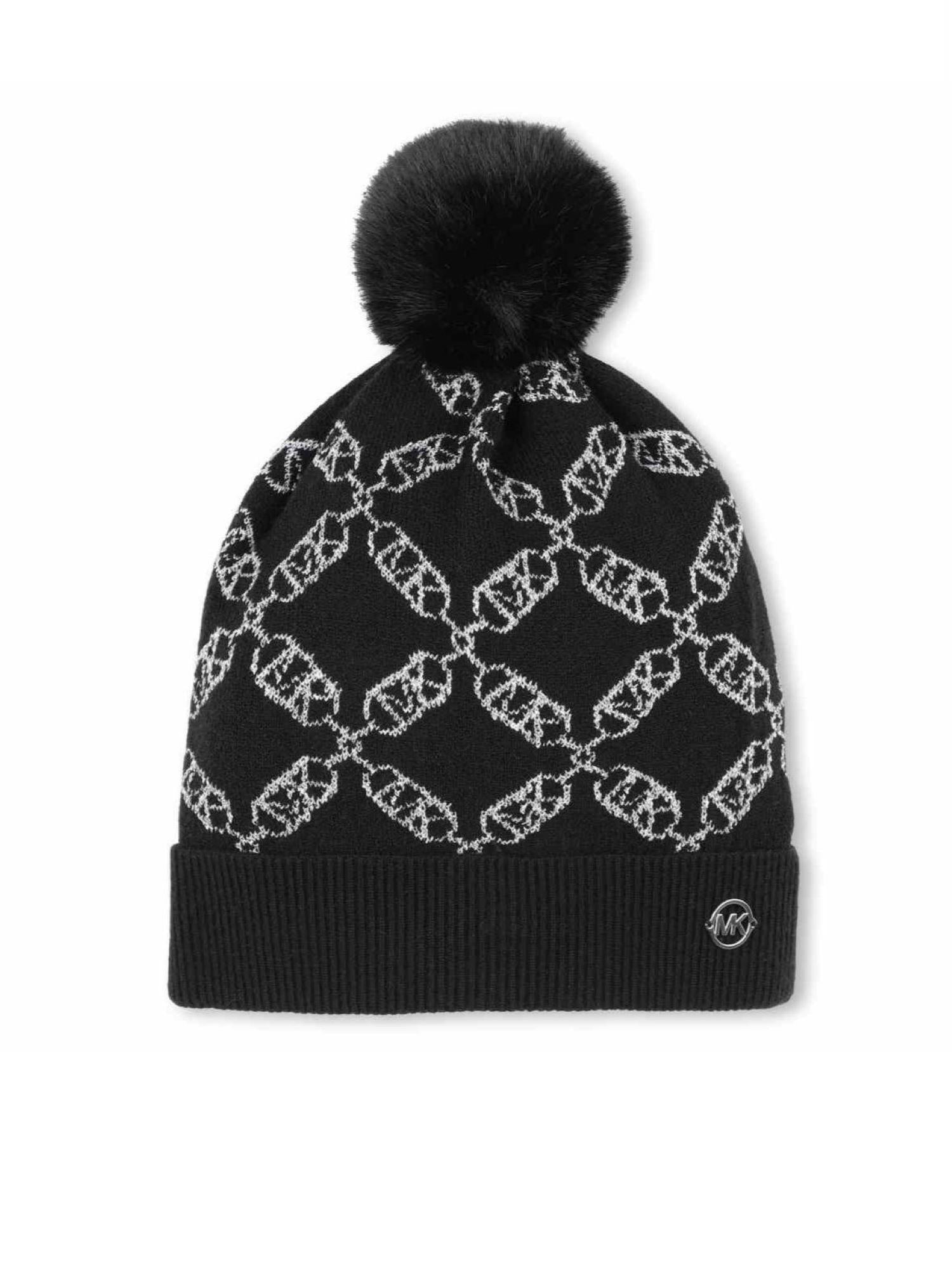 Michael Kors cappello in maglia fantasia lurex nero R30226 NERO MICHAEL KORS