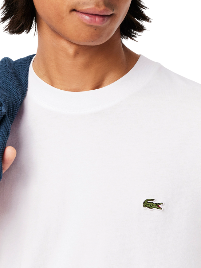 Lacoste T-shirt manica corta con cotone bianco TH7318 001 LACOSTE