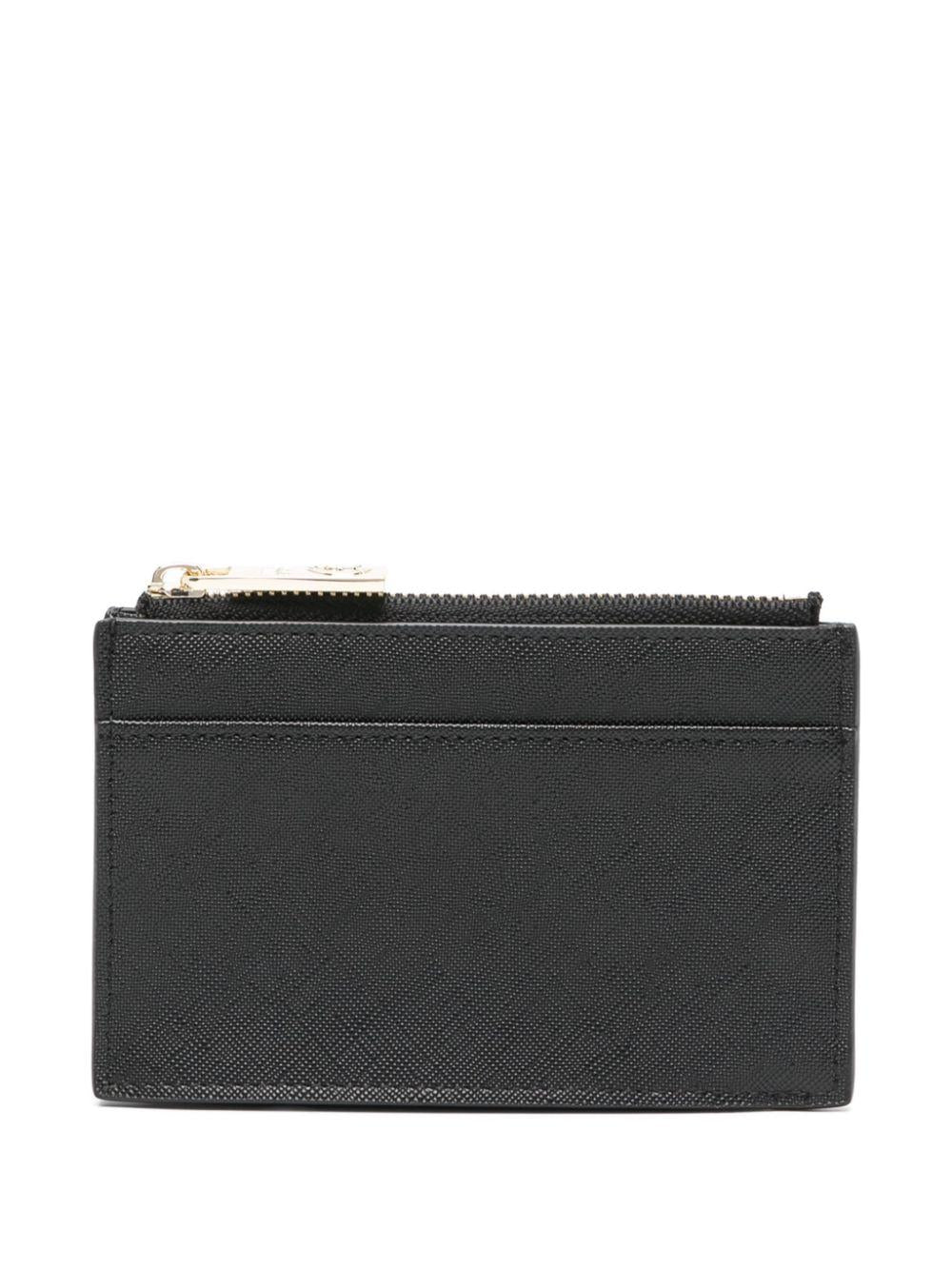 Just Cavalli portacarte in ecopelle saffiano con logo nero 77RA5PB7-ZS766 899 JUST CAVALLI