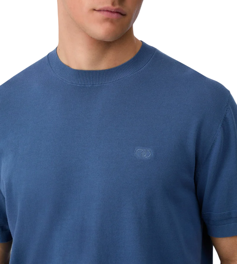Liu Jo maglia uomo manica corta in cotone blu avio QA6081MA71P 83929 LIU JO