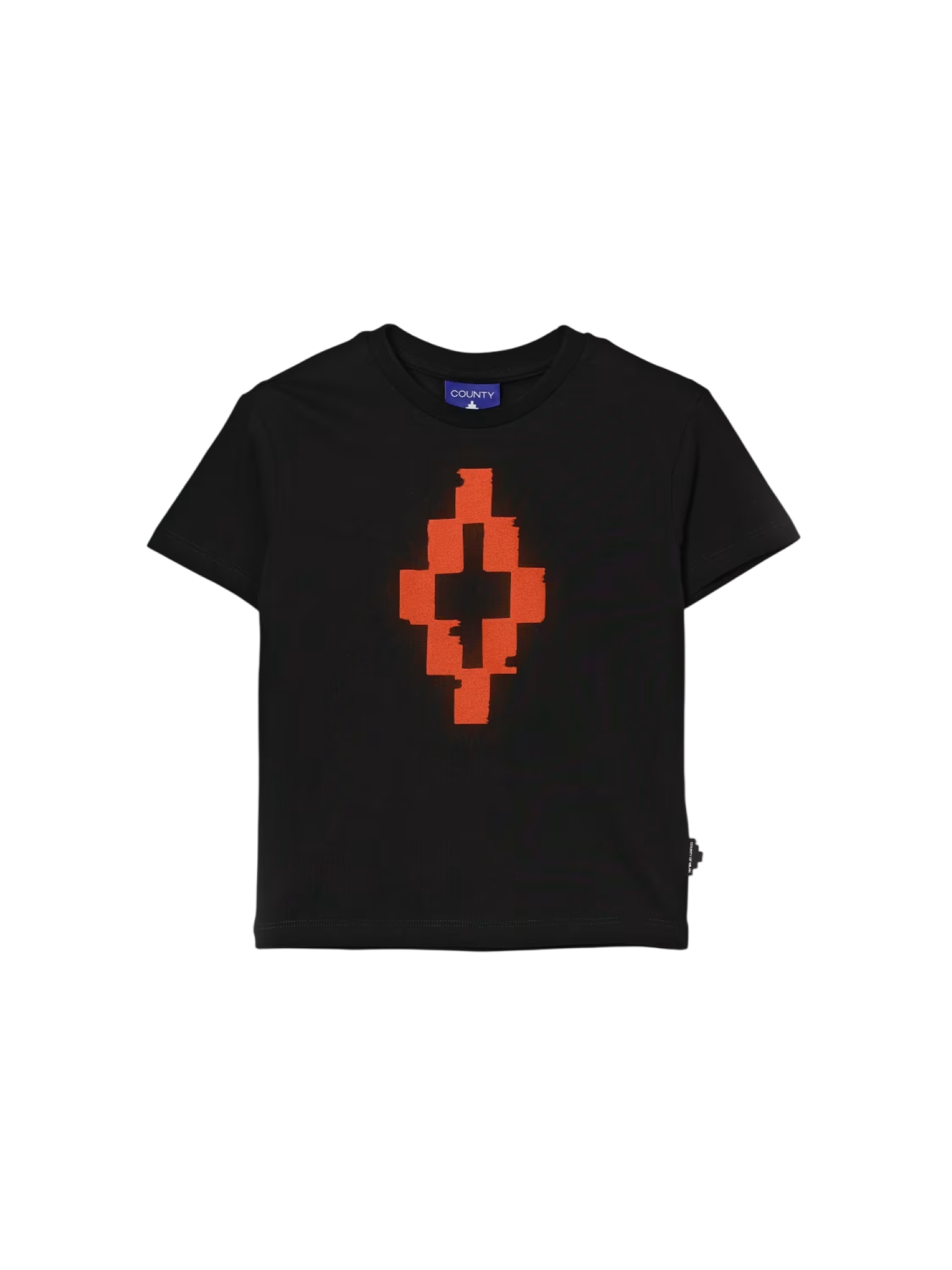 County of Milan T-shirt bambino manica corta stampa iconica nero S6CMJBTH056 110 COUNTY OF MILAN KIDS