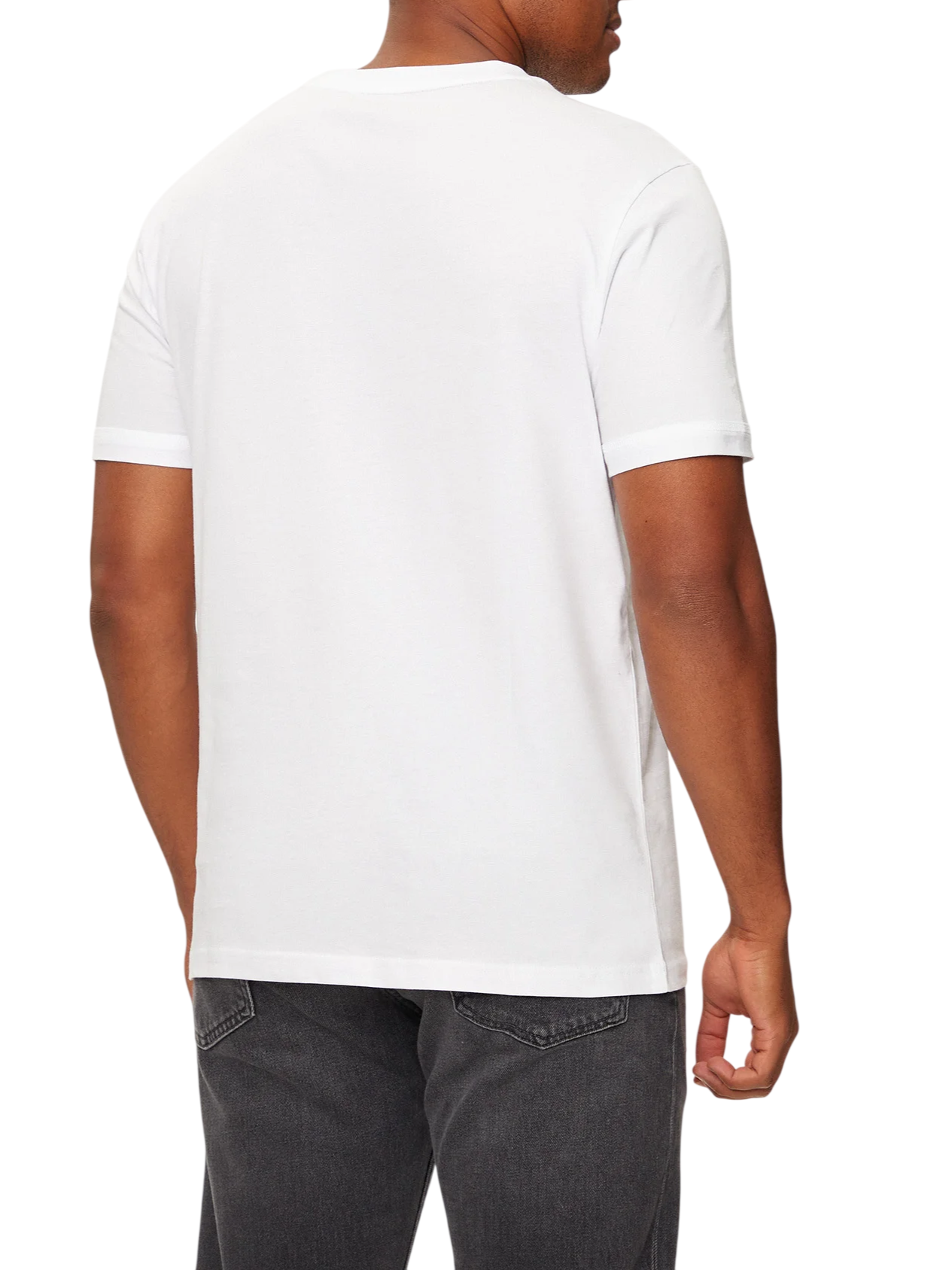 Tommy Hilfiger T-shirt uomo in jersey manica corta bianco UM0UM03362 YBR Tommy Hilfiger beachwear