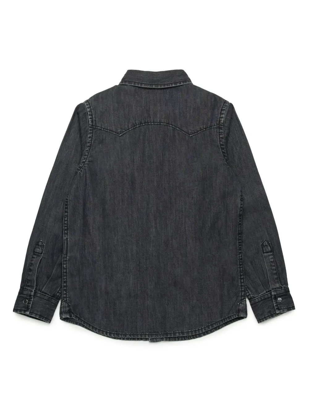 Diesel camicia in denim con tasche lavaggio nero J00760-KXBNL K02 DIESEL