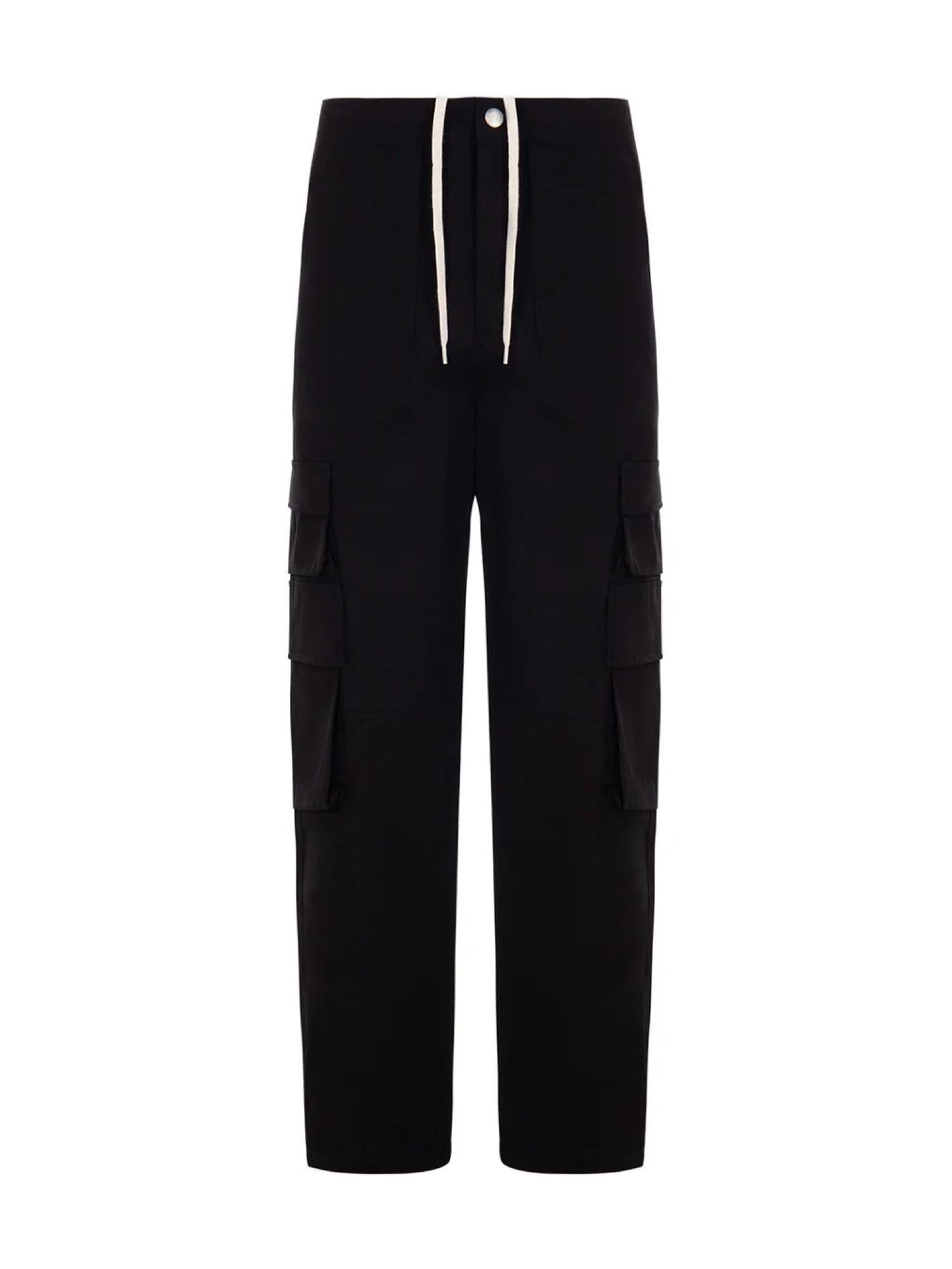 Disclaimer pantaloni cargo gamba larga nero 55006 NERO DISCLAIMER