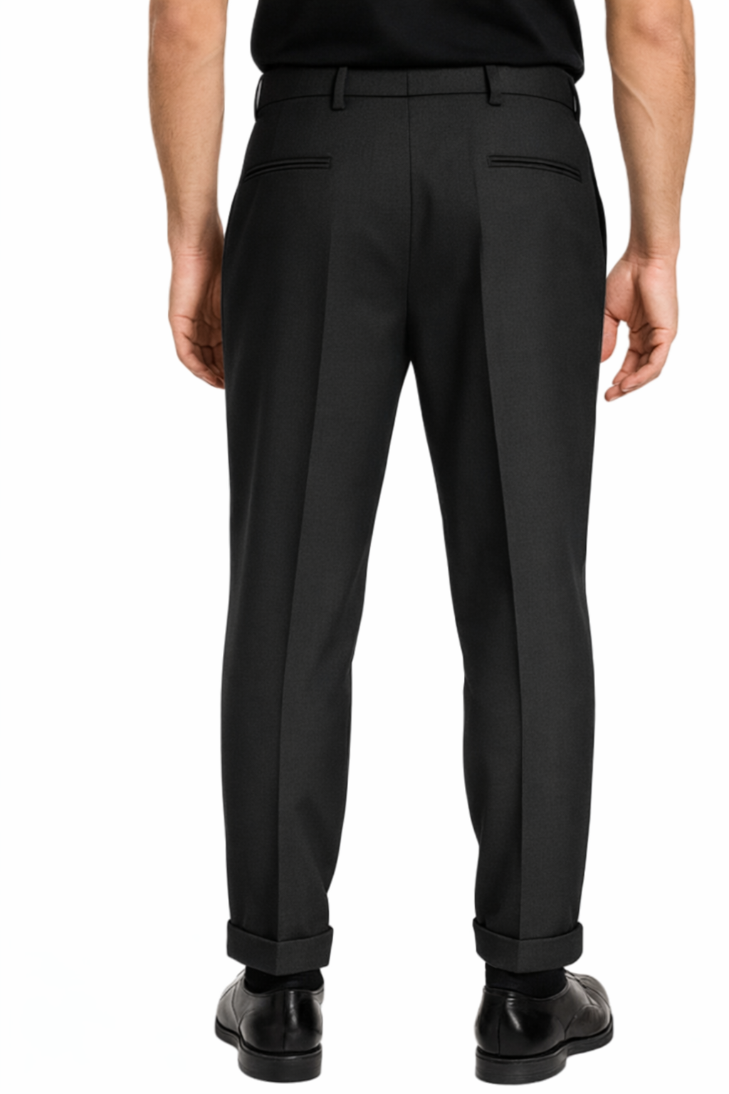 Le Braghe pantaloni uomo con pinces nero P393-2549 NERO Le Braghe