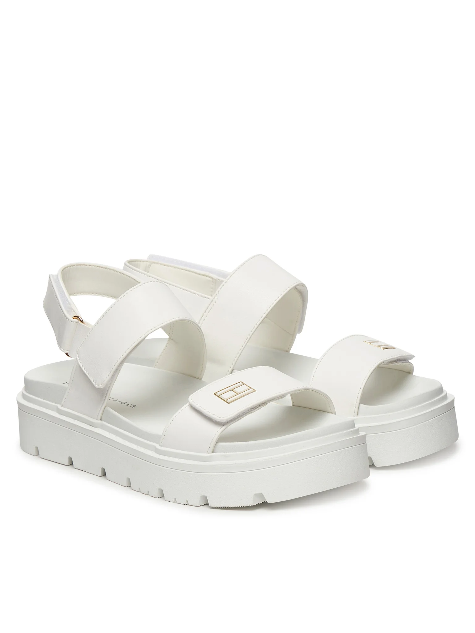 Tommy Hilfiger sandali bambina con strappi bianco T3A2-34284-0326 128 Tommy Hilfiger