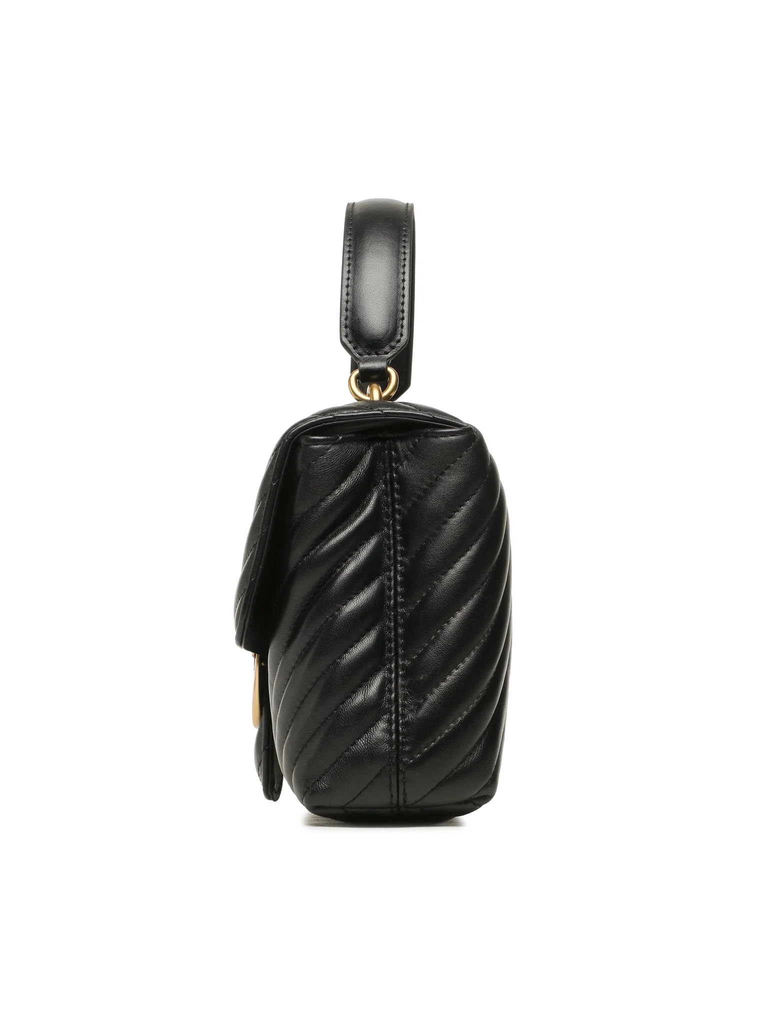 Pinko borsa Love Lady Puff Classic chevron nero oro 100043-A0GK Z99Q PINKO