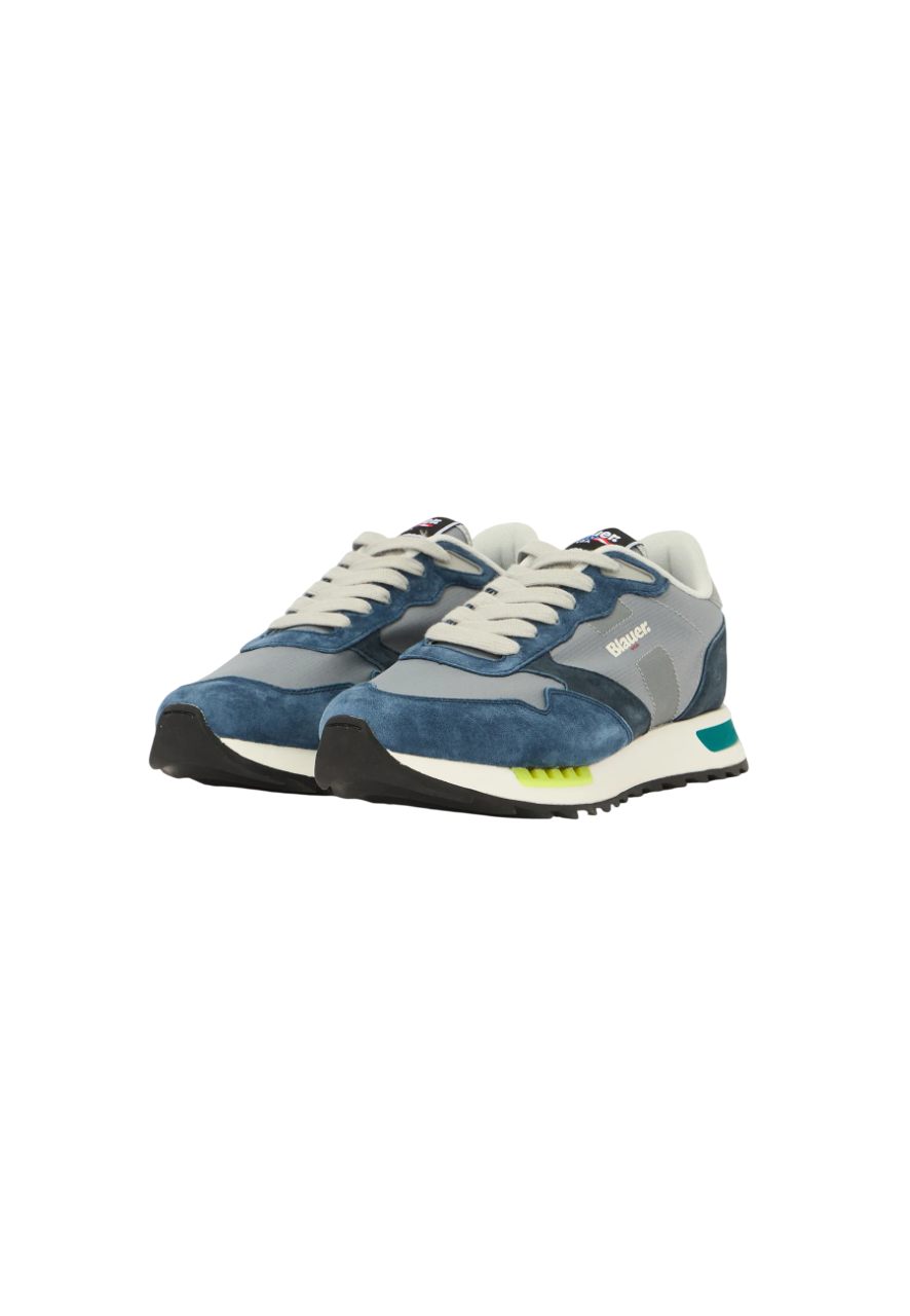 Blauer sneakers Ryder in suede e tessuto blu grigio S6RYDER01-NYS NVY-GRY BLAUER