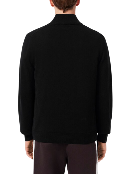 Lacoste maglia pullover mezza zip nero AH1980 031 LACOSTE