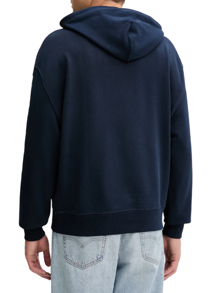 Tommy Jeans felpa con cappuccio maxi logo blu DM0DM21834 C1G Tommy Jeans