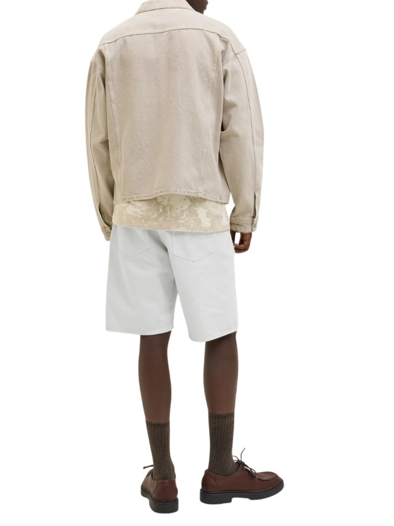 Jack&Jones bermuda in twill di cotone panna 12272235 CB407 JACK&JONES
