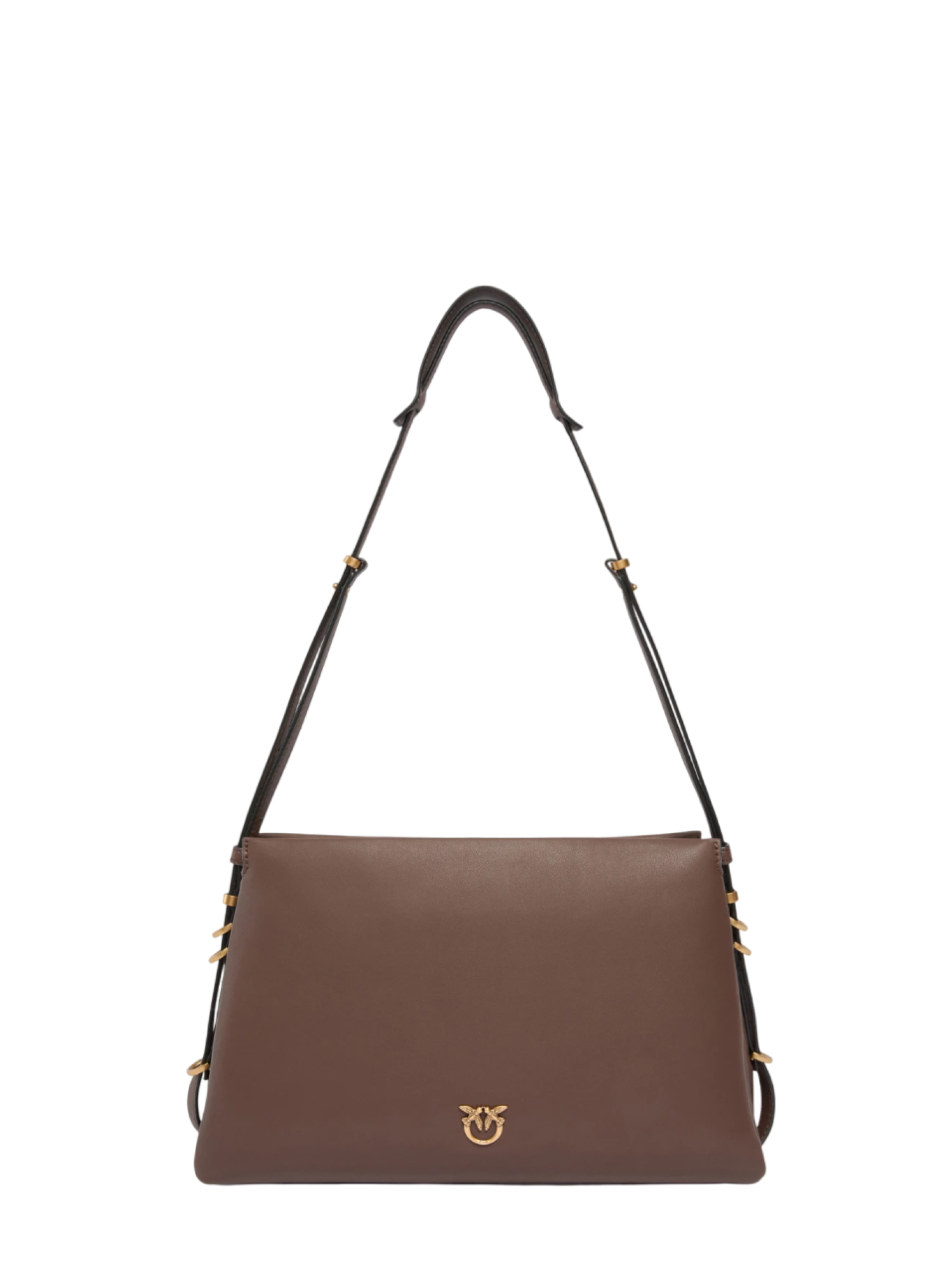 Pinko borsa a tracolla Triplet in pelle marrone 105161-A0QO L74Q PINKO