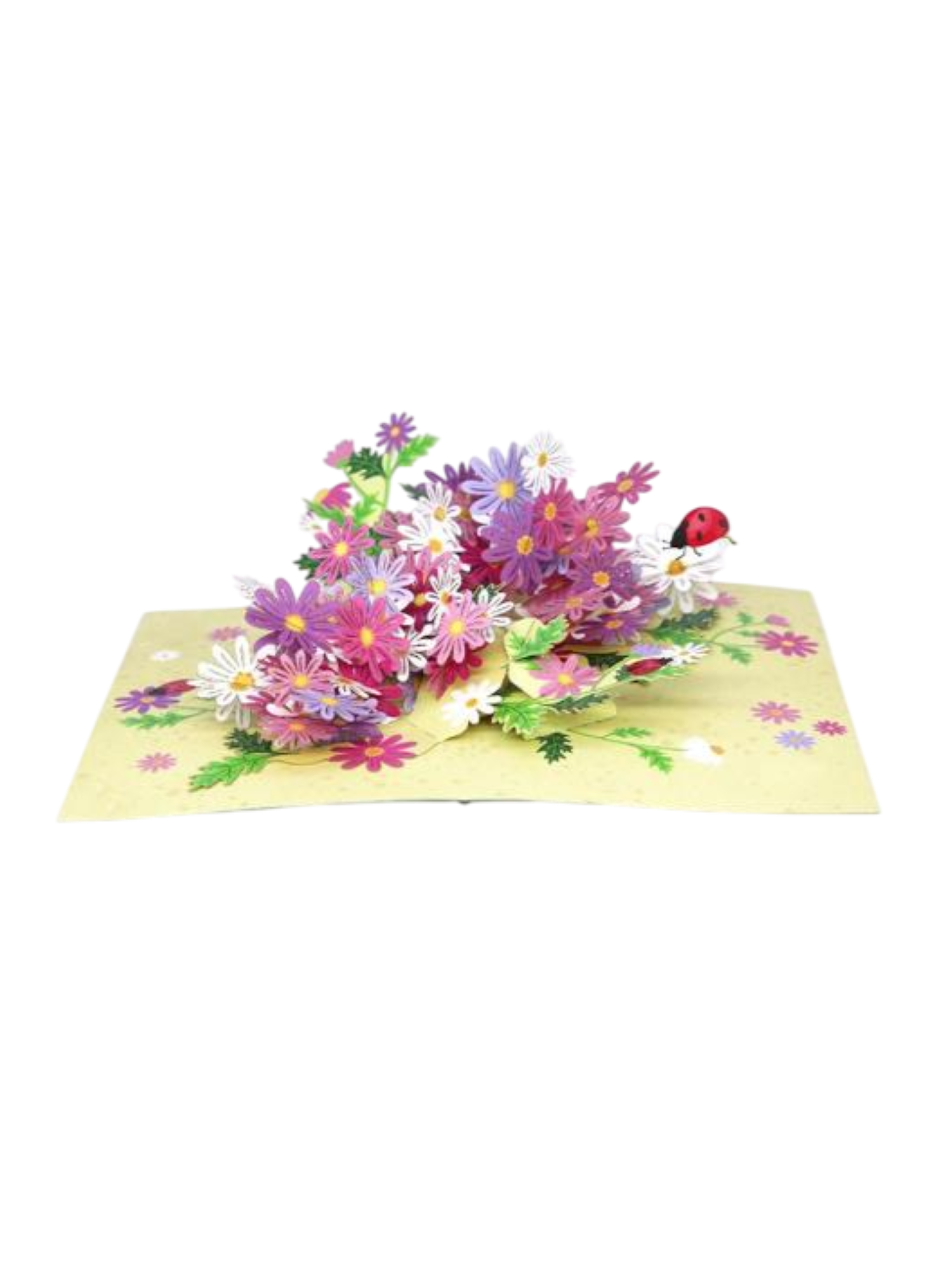 Origamo biglietto di auguri handmade con fiori KP028 FLOWERS ORIGAMO